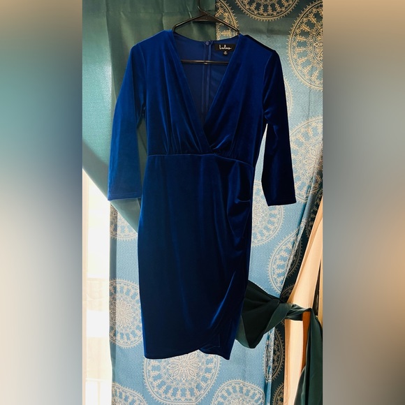 Anything For You Royal Blue Velvet Bodycon Dress - Picture 2 of 2